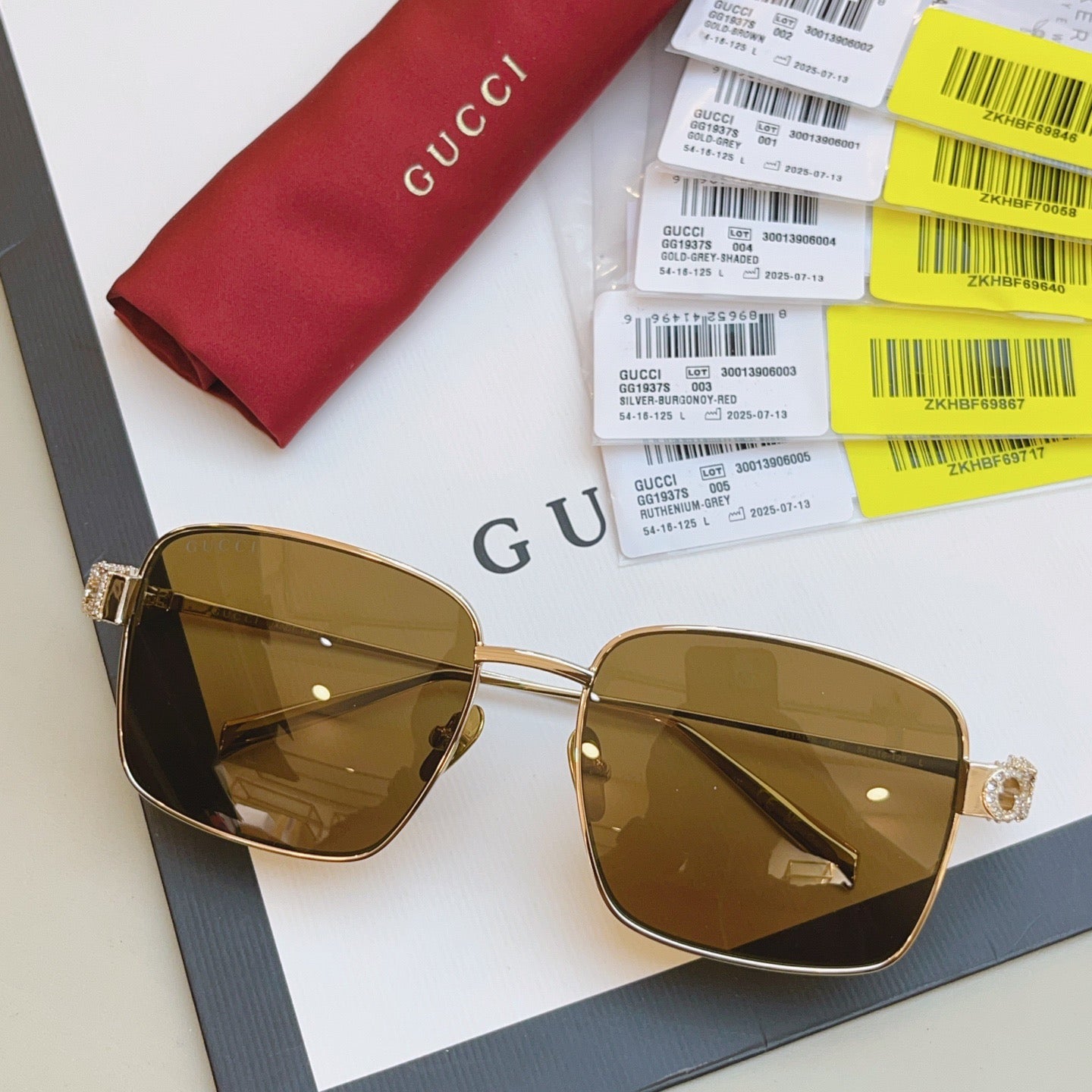 GG1937S Gucci Inspired Oversized Sunglasses – Square Metal Frame
