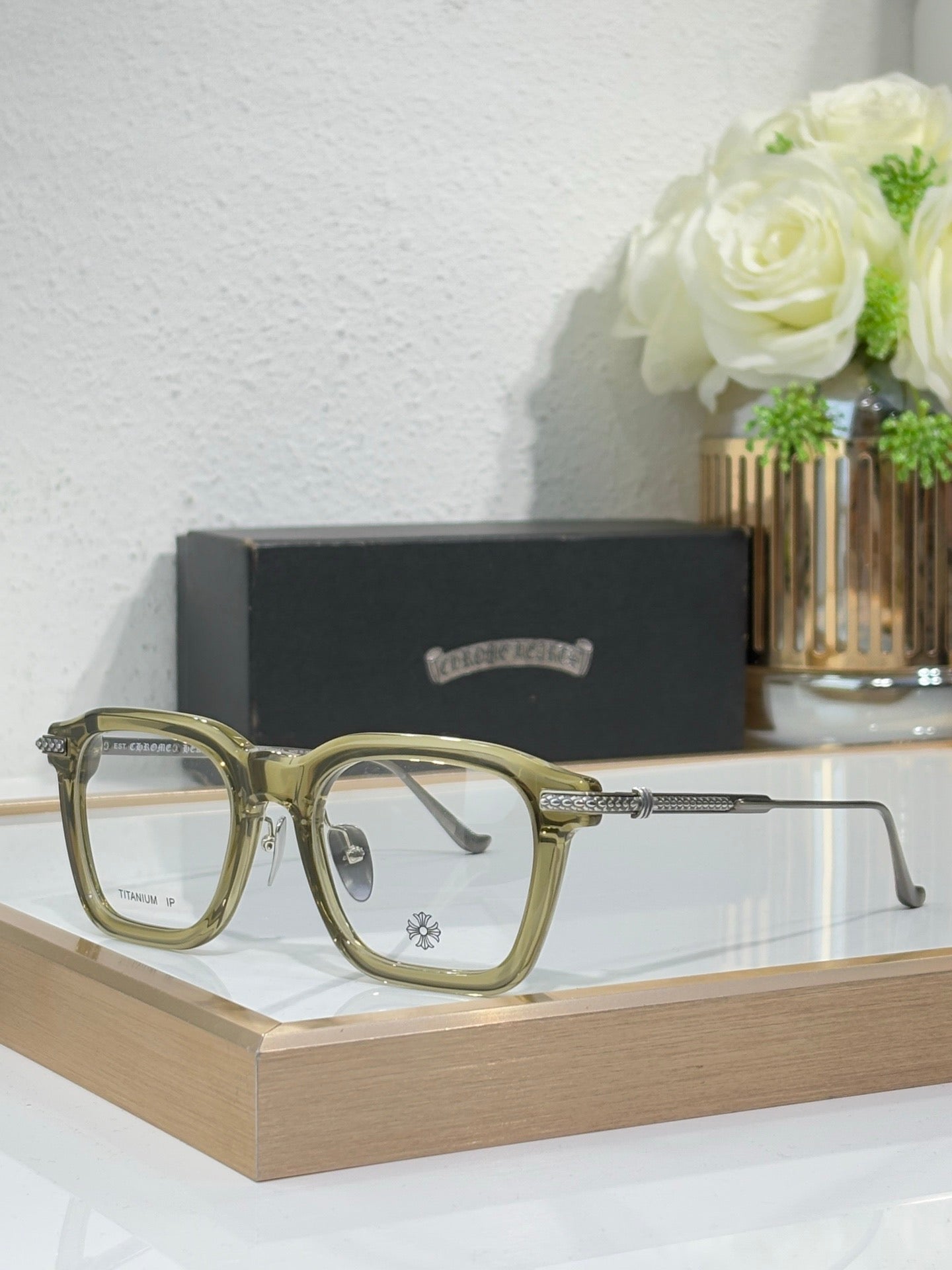 Chrome Hearts CUMPTION – Bold Acetate Optical Eyeglasses (1:1 Mirror Quality)