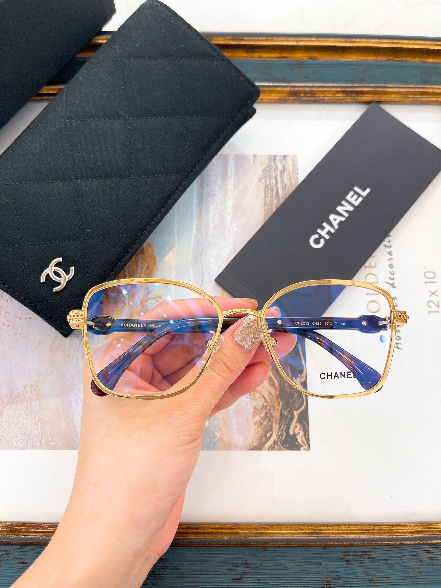 Inspired Chanel CH2212 – Oversized Square Eyeglasses (1:1 Mirror Quality)