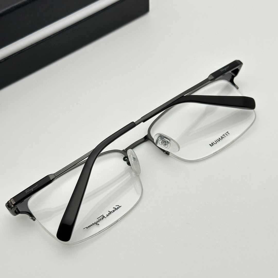 Salvatore Ferragamo SF2564A Titanium Semi-Rim Optical Eyeglasses (Inspired, 1:1 Mirror Quality)
