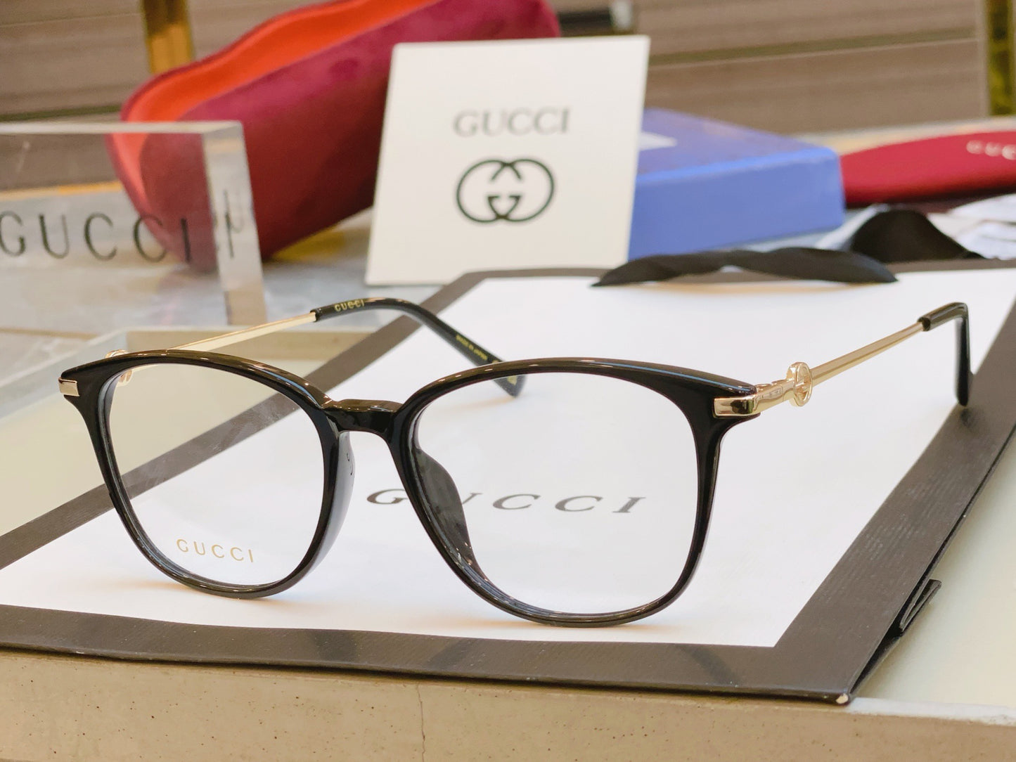 Inspired Gucci GG1745OA Oversized Square Optical Eyeglasses (1:1 Mirror Quality)