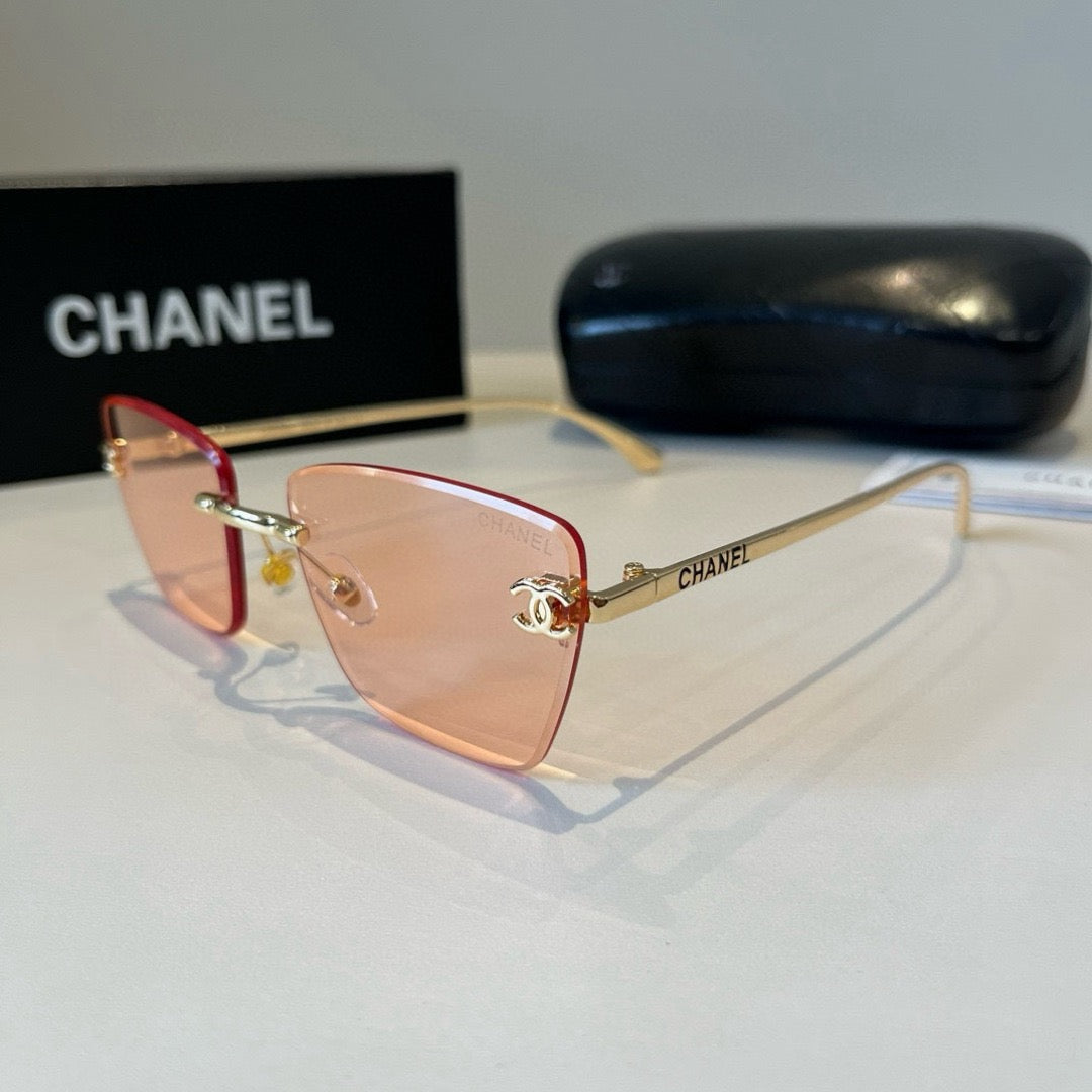 Inspired Chanel 6B073 – Rimless Square Sunglasses (1:1 Mirror Quality)