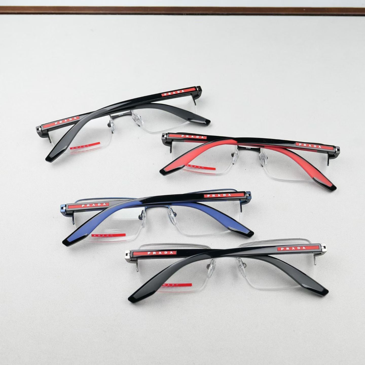 Inspired Prada VPS51S – Semi-Rimless Rectangular Optical Eyeglasses (1:1 Mirror Quality)