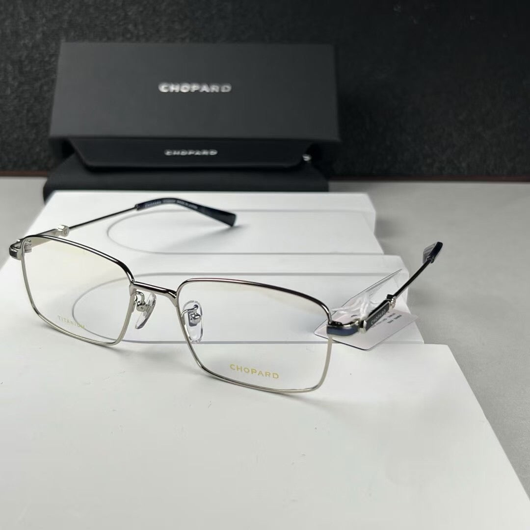 Inspired Chopard VCHI45J – Luxury Square Titanium Eyeglasses (1:1 Mirror Quality)