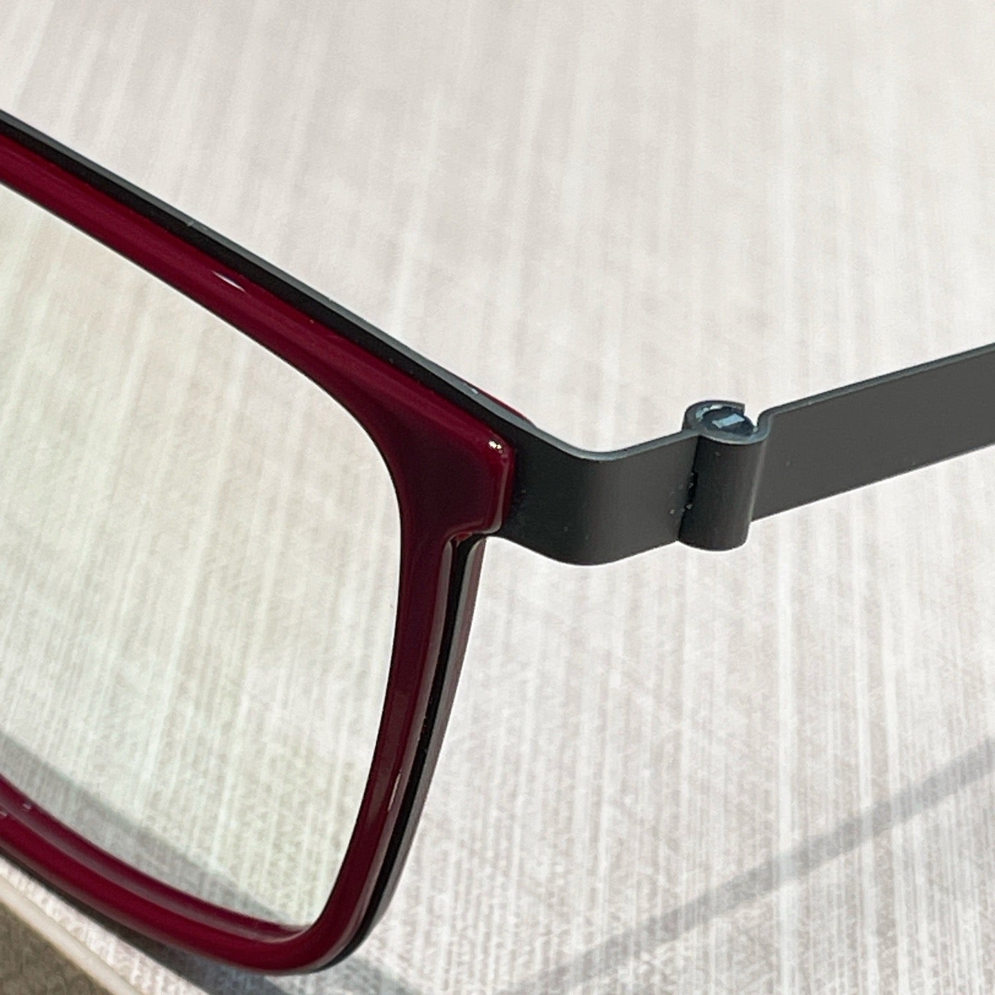 Inspired Lindberg 9763 – Bold Square Red Acetate Titanium Eyeglasses (1:1 Mirror Quality)
