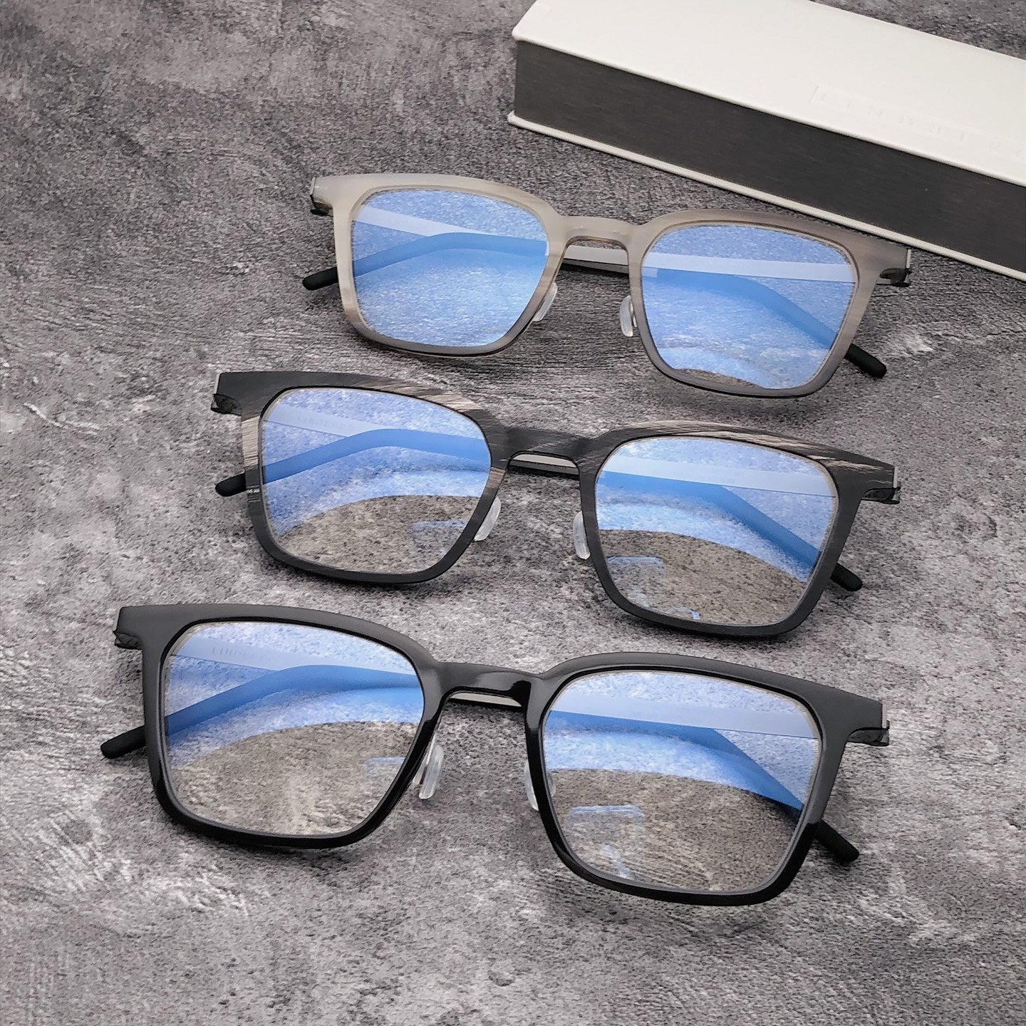 Inspired Lindberg 1860 – Buffalo Horn & Titanium Rectangle Eyeglasses (1:1 Mirror Quality)