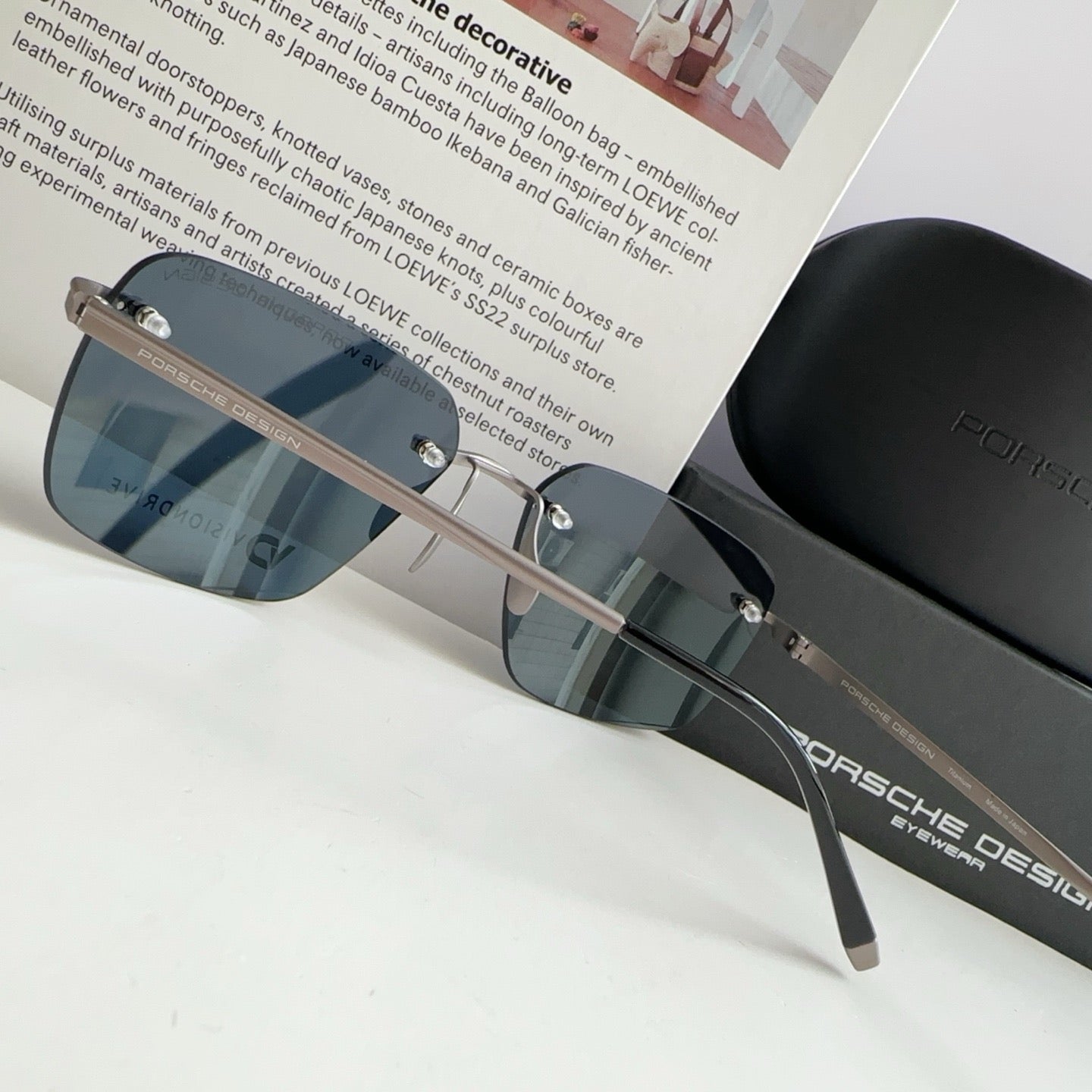 Inspired Porsche Design P’8923 – Rimless Titanium Sunglasses (1:1 Mirror Quality)