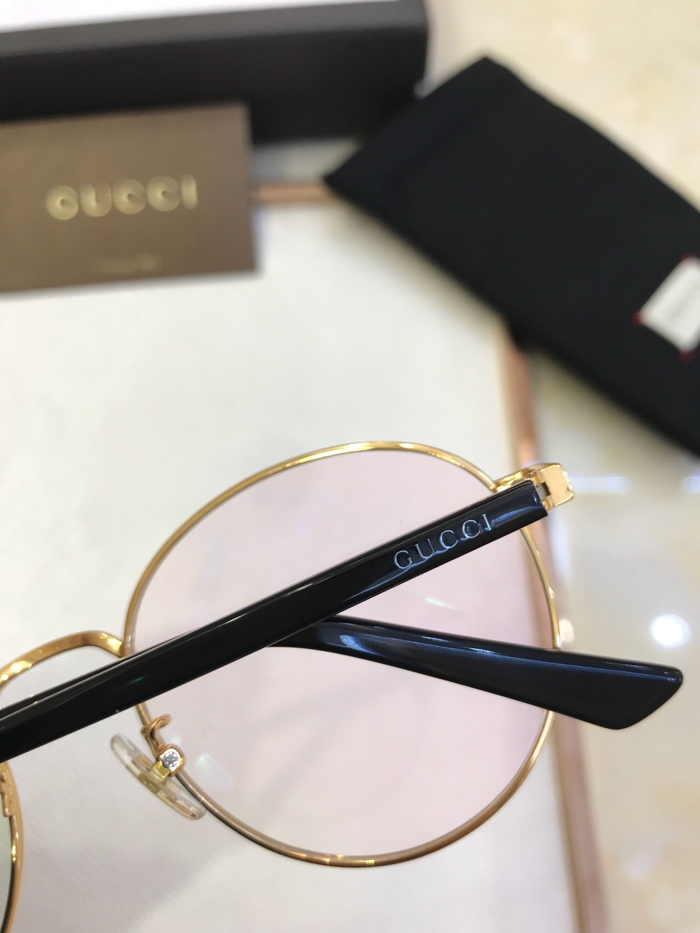 Inspired Gucci GG0297OK Optical Eyeglasses – Lightweight Round Frame (1:1 Mirror Quality)