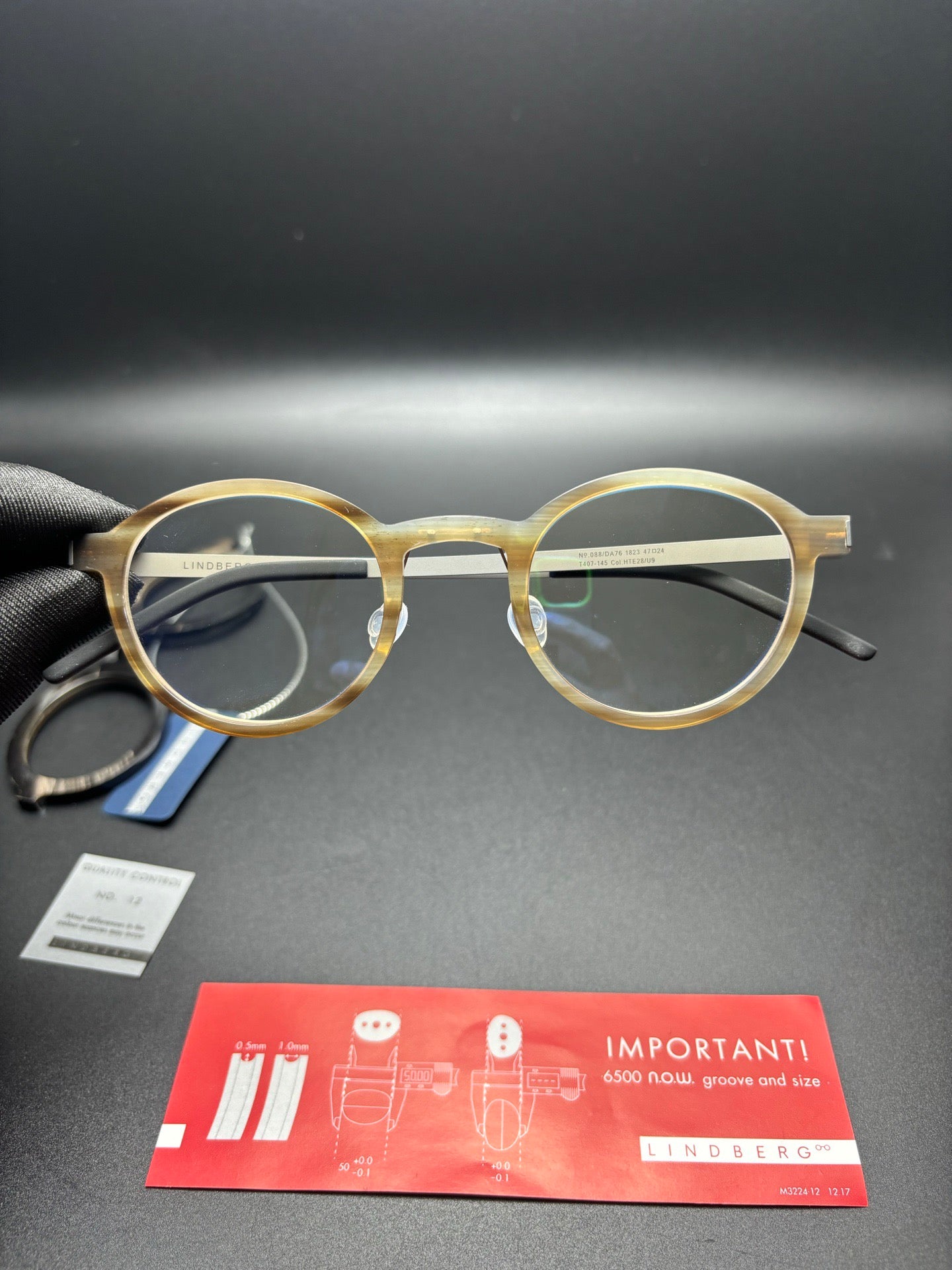 Inspired Lindberg 1823 Horn Unique – Buffalo Titanium Eyeglasses (1:1 Mirror Quality)