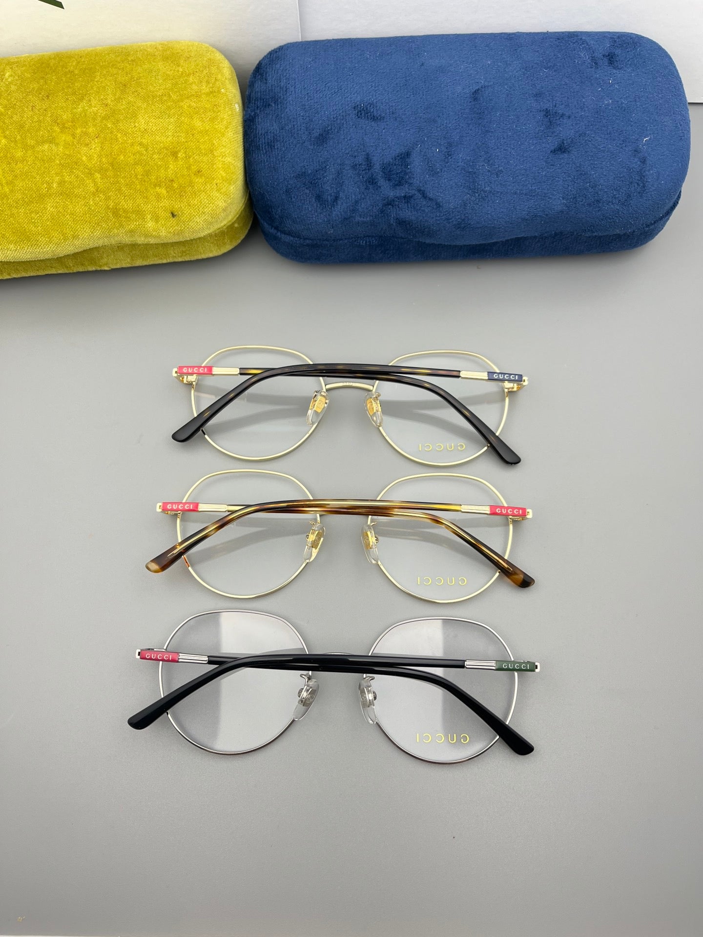 GG1349O Inspired Round Metal Optical Glasses – Lightweight Irregular Frame