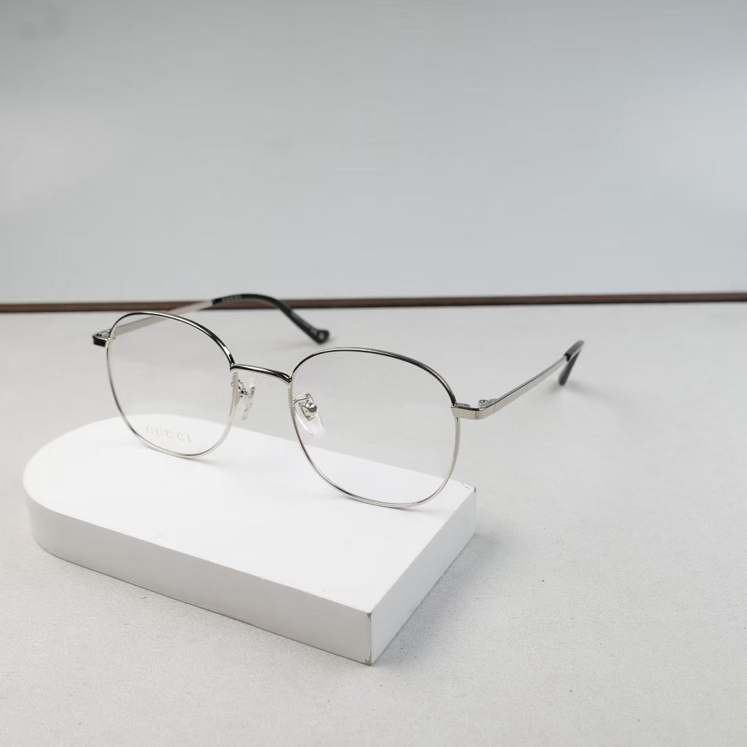 GG1469OA Inspired Square Metal Optical Glasses – Lightweight Aviator Style