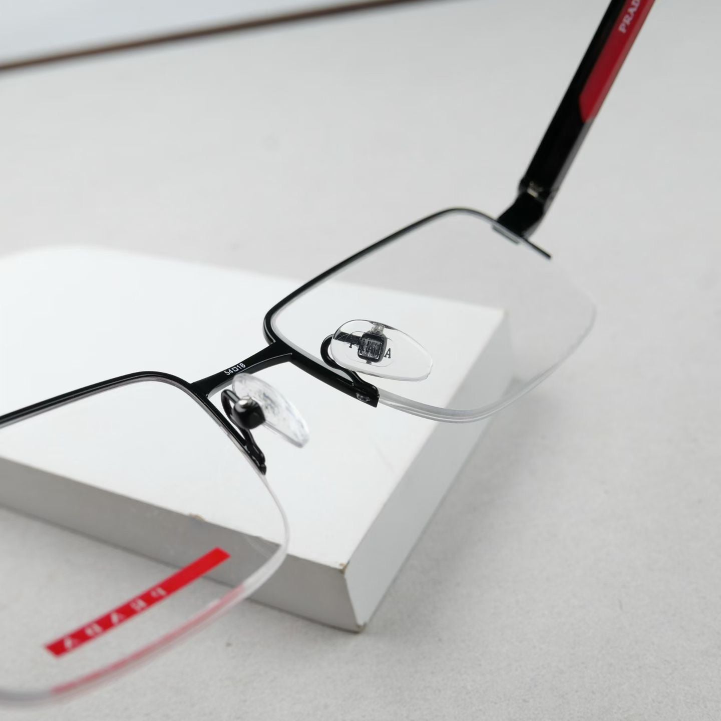 Inspired Prada VPS51S – Semi-Rimless Rectangular Optical Eyeglasses (1:1 Mirror Quality)