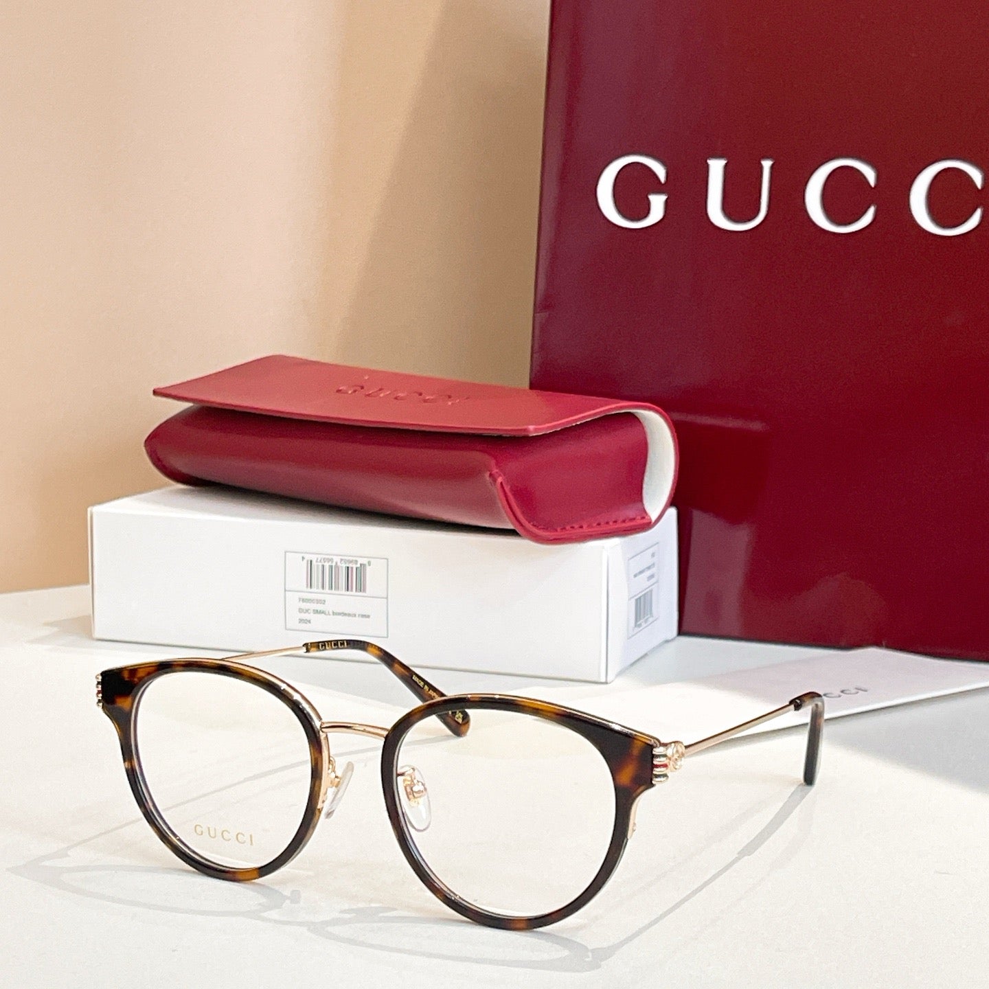 GG1885OA Inspired Cat-Eye Optical Glasses – Premium Acetate & Metal Frame