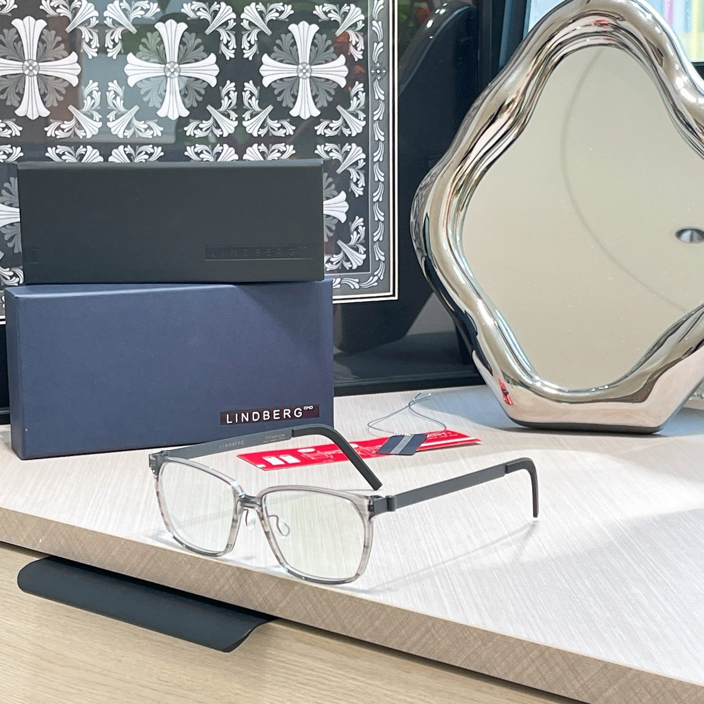 Inspired Lindberg 1264 – Rectangular Titanium Eyeglasses (1:1 Mirror Quality)