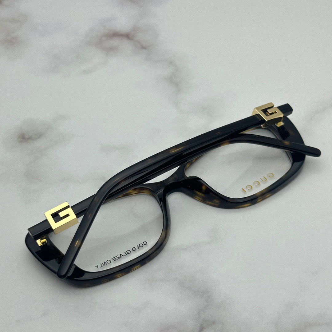 nspired Gucci GG1685OK – Rectangular Acetate Eyeglasses with Crystal Logo