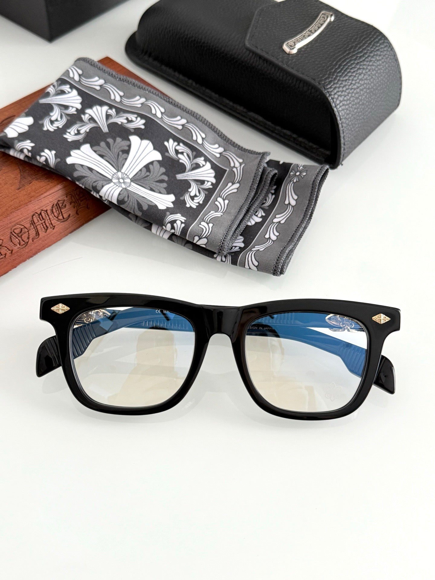 Inspired Chrome Hearts CH8251 – Handcrafted Acetate Square Optical Eyeglasses (1:1 Mirror Quality)