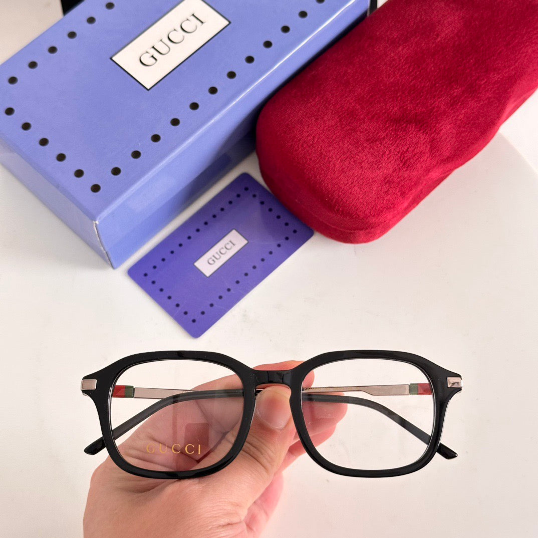 Gucci Inspired GG1891O Optical Glasses – Rectangular Acetate–Metal Frame