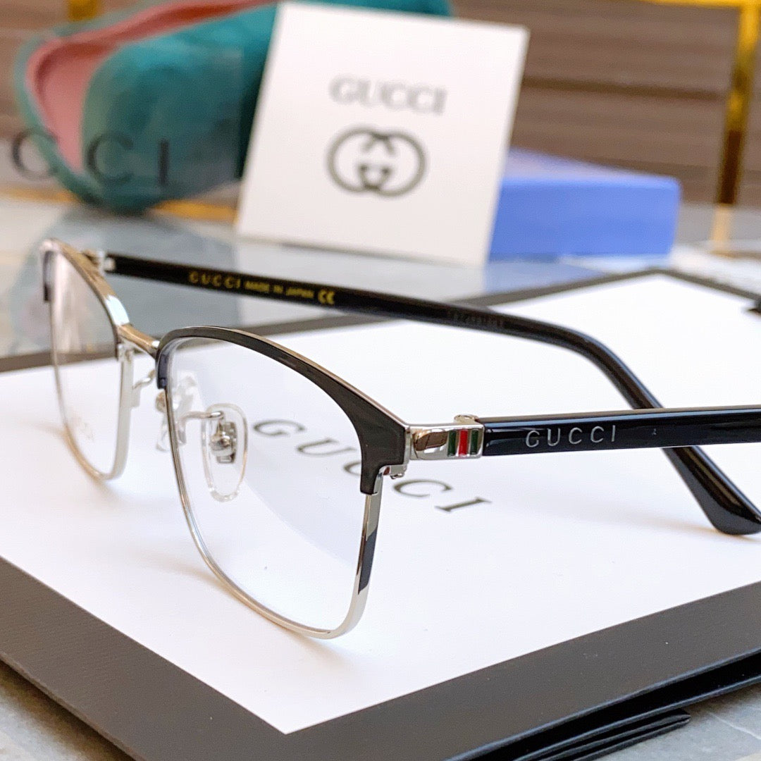 Gucci Inspired GG1475OJ Optical Glasses – Rectangular Metal Frame