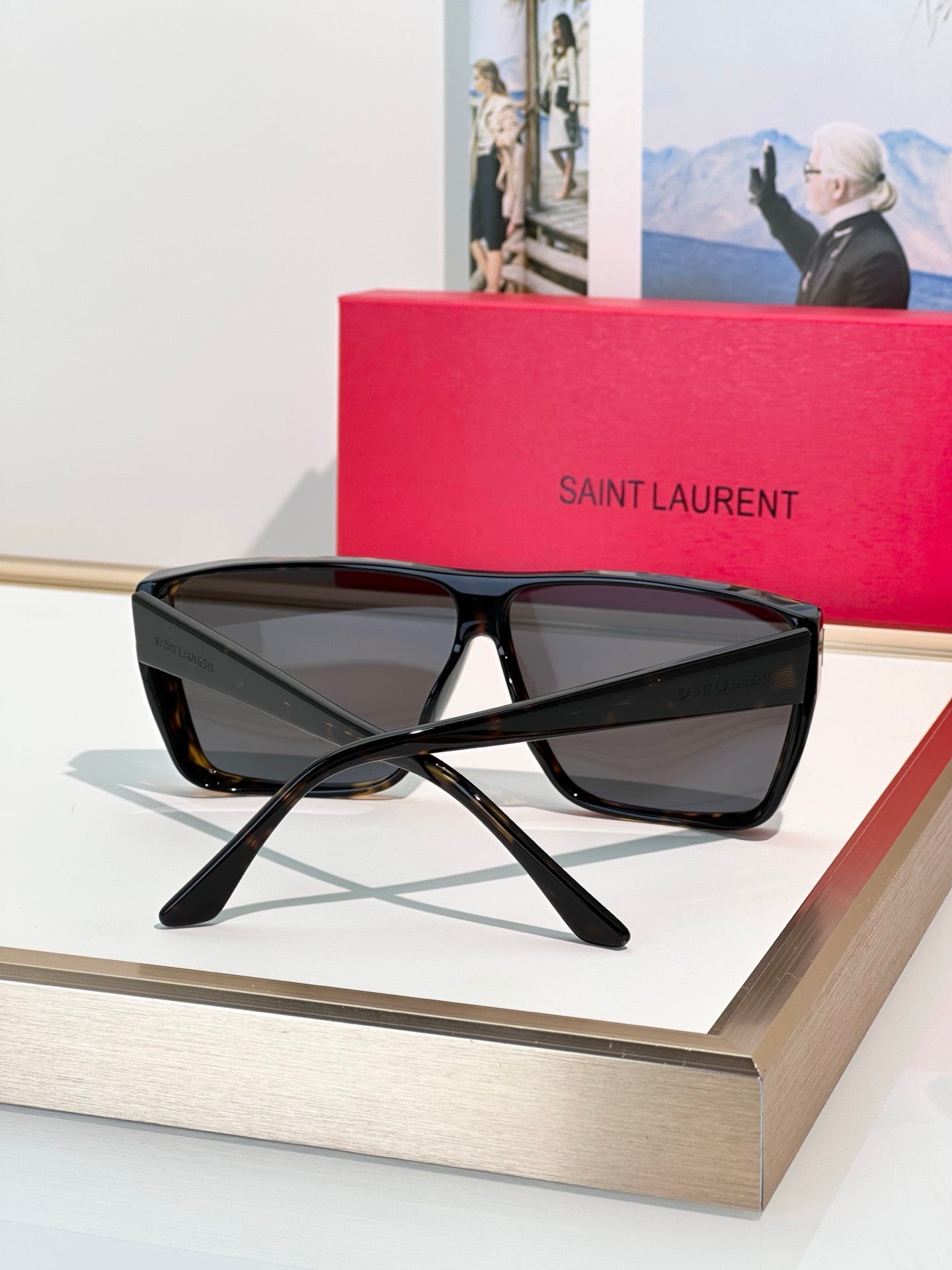 Inspired Saint Laurent SL756 – Oversized Square Frame Glasses (1:1 Mirror Quality)- Black