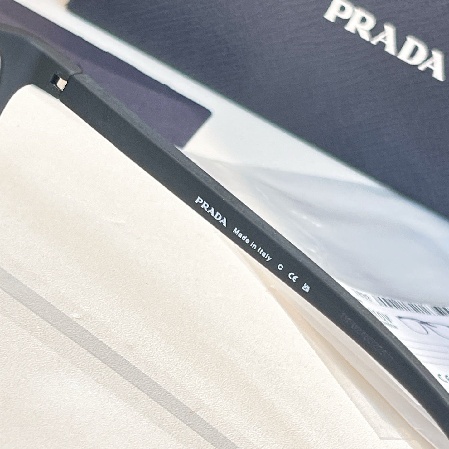 Inspired Prada VPR 01Q – Rectangular Black Eyeglasses (1:1 Mirror Quality)