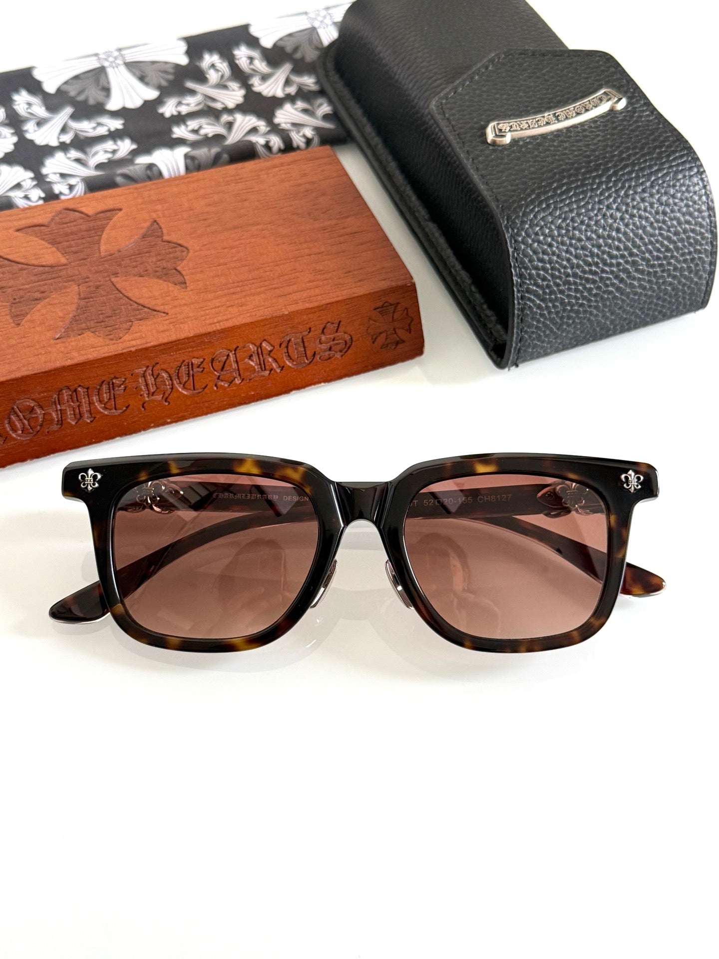 Inspired Chrome Hearts CH8127 – Thick Acetate Square Sunglasses (1:1 Mirror Quality)