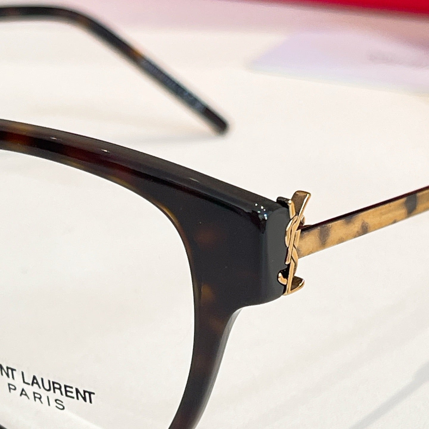 Inspired Saint Laurent SL M480-B/F – Elegant Square Optical Eyeglasses (1:1 Mirror Quality)- Brown Tortoise