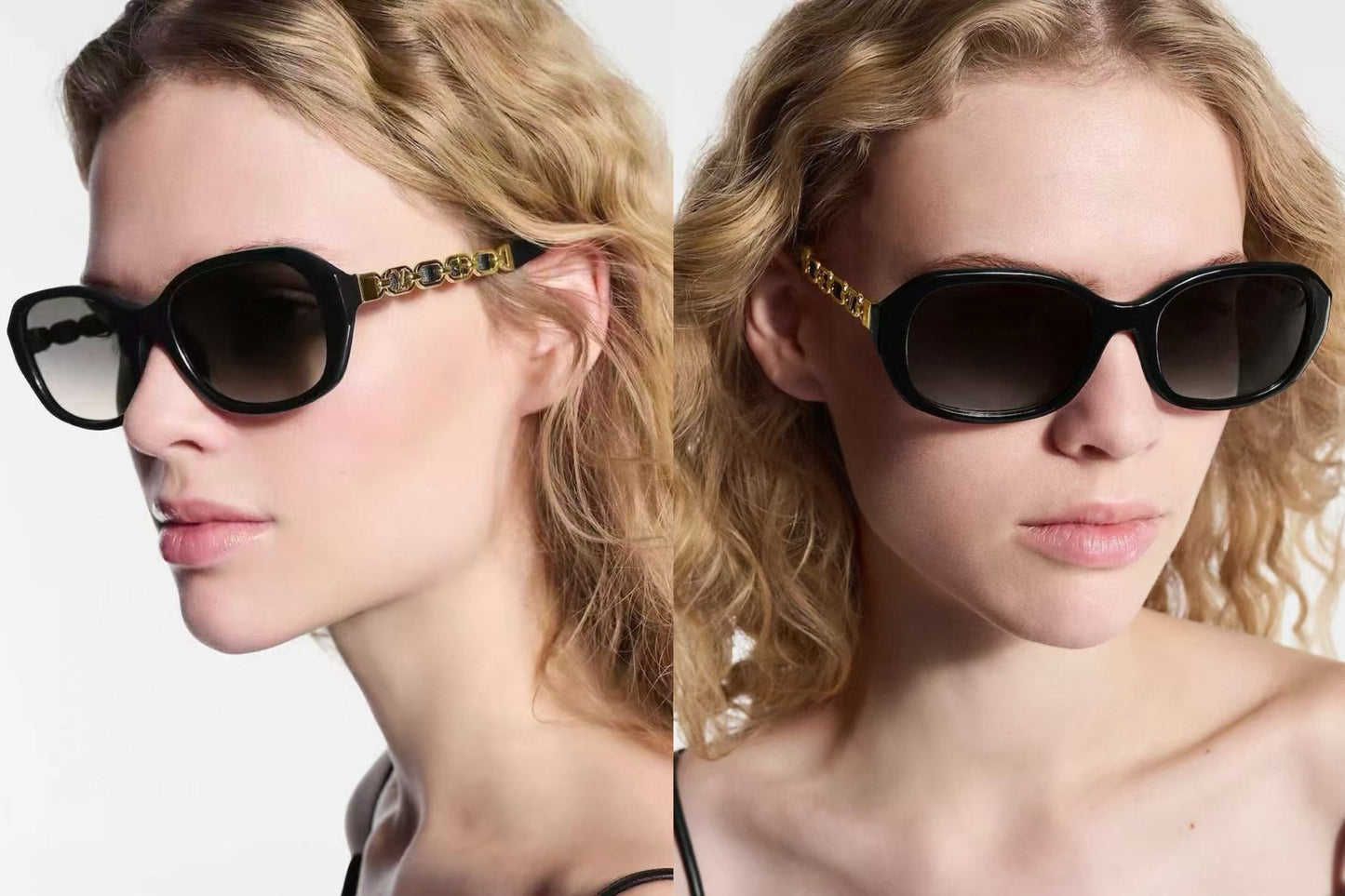 Inspired Louis Vuitton Z2649U – Chain-Detail Oversized Acetate Sunglasses (1:1 Mirror Quality)