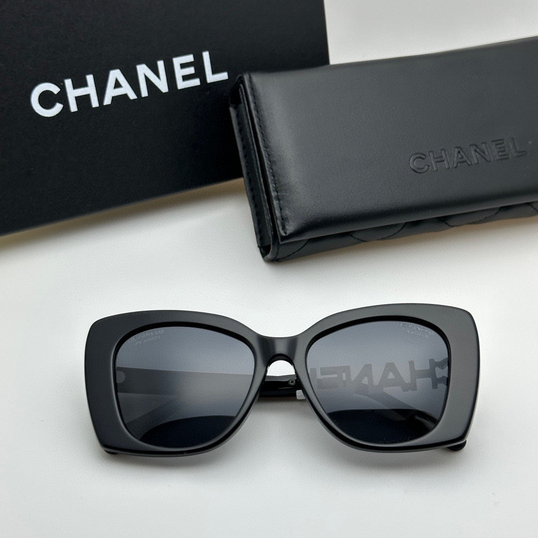Chanel CH5422B Rectangular Crystal Logo Sunglasses (Inspired, 1:1 Mirror Quality)