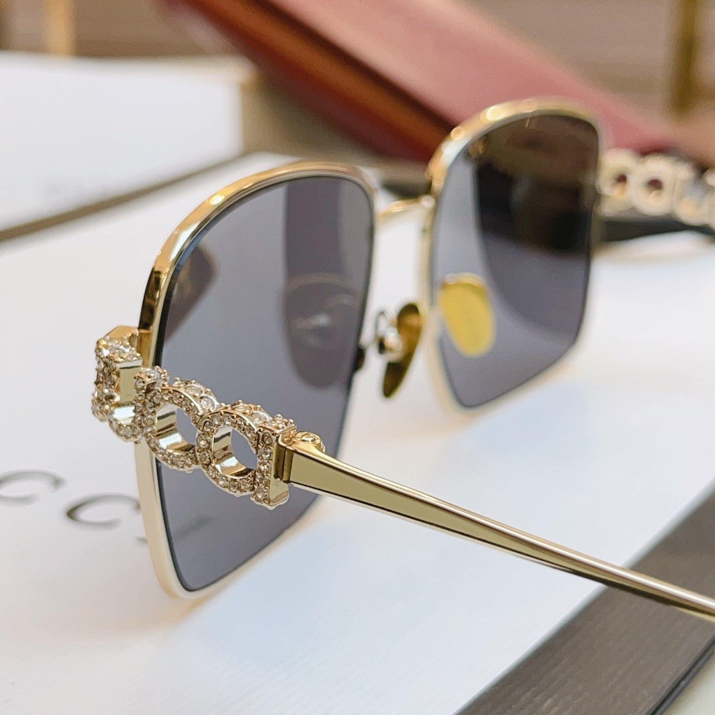 GG1937S Gucci Inspired Oversized Sunglasses – Square Metal Frame