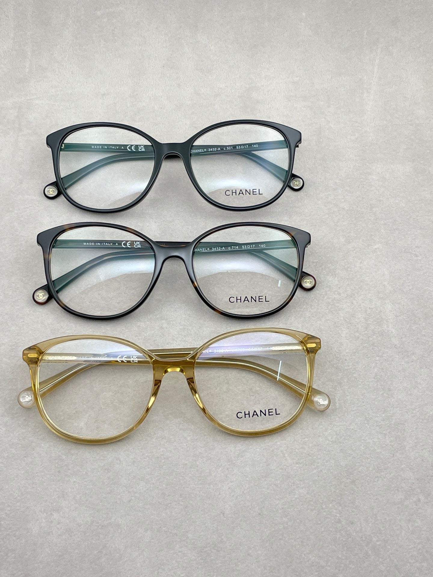 Inspired Chanel 3432-A – Lightweight Oval Eyeglasses (1:1 Mirror Quality)