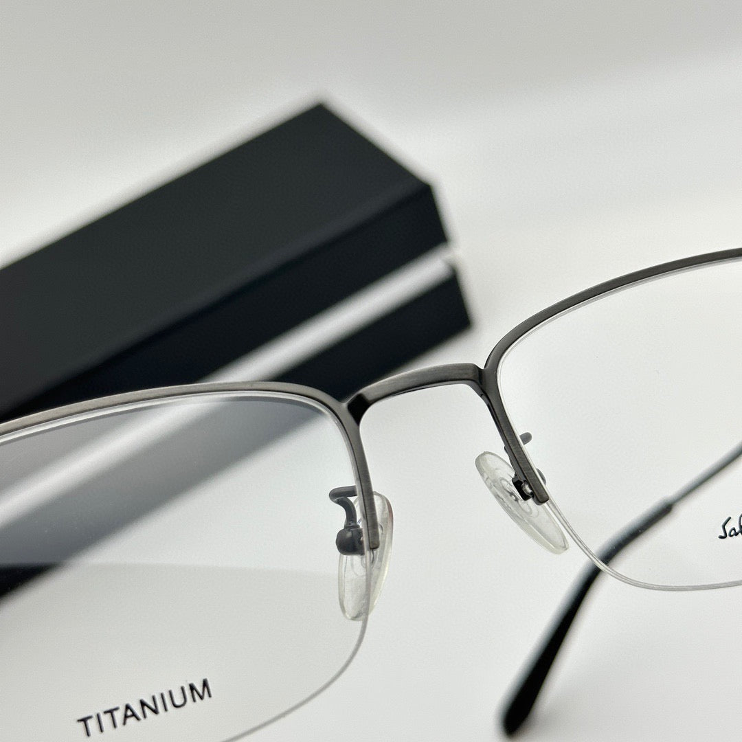 Salvatore Ferragamo SF2564A Titanium Semi-Rim Optical Eyeglasses (Inspired, 1:1 Mirror Quality)