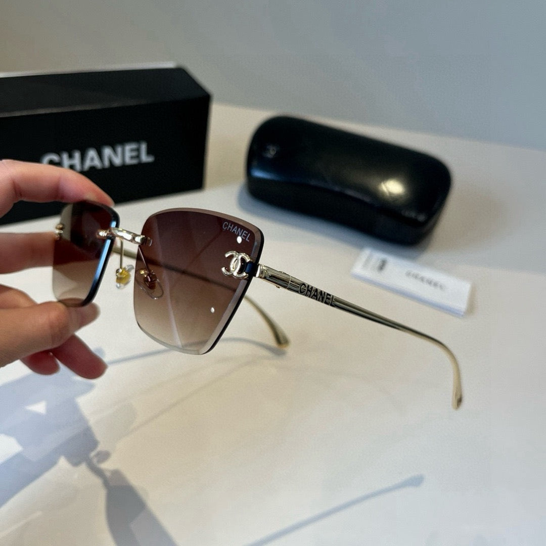 Inspired Chanel 6B073 – Rimless Gradient Square Sunglasses (1:1 Mirror Quality)