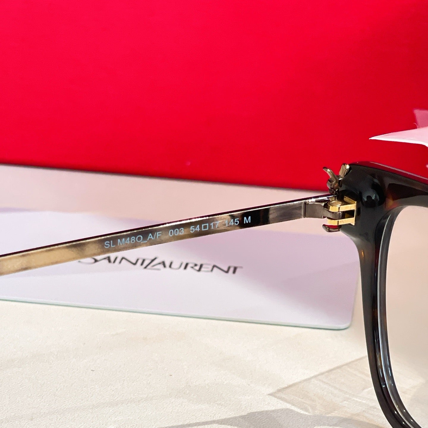 Inspired Saint Laurent SL M480-A/F – Refined Square Optical Eyeglasses (1:1 Mirror Quality)- Brown Tortoise