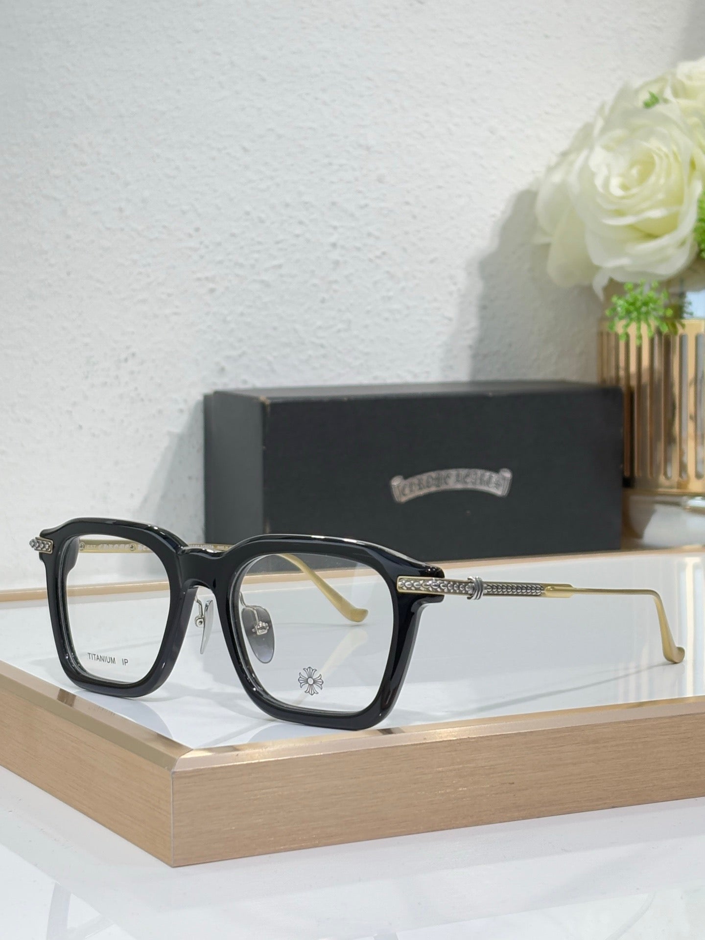 Chrome Hearts CUMPTION – Bold Acetate Optical Eyeglasses (1:1 Mirror Quality)