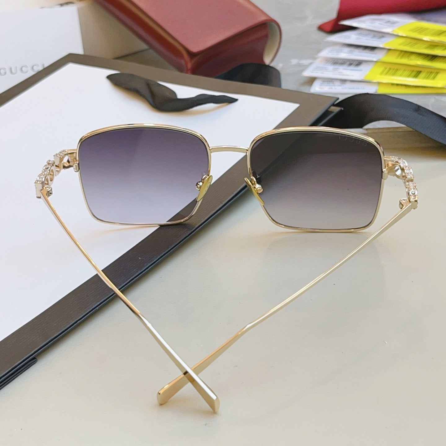GG1937S Gucci Inspired Oversized Sunglasses – Square Metal Frame