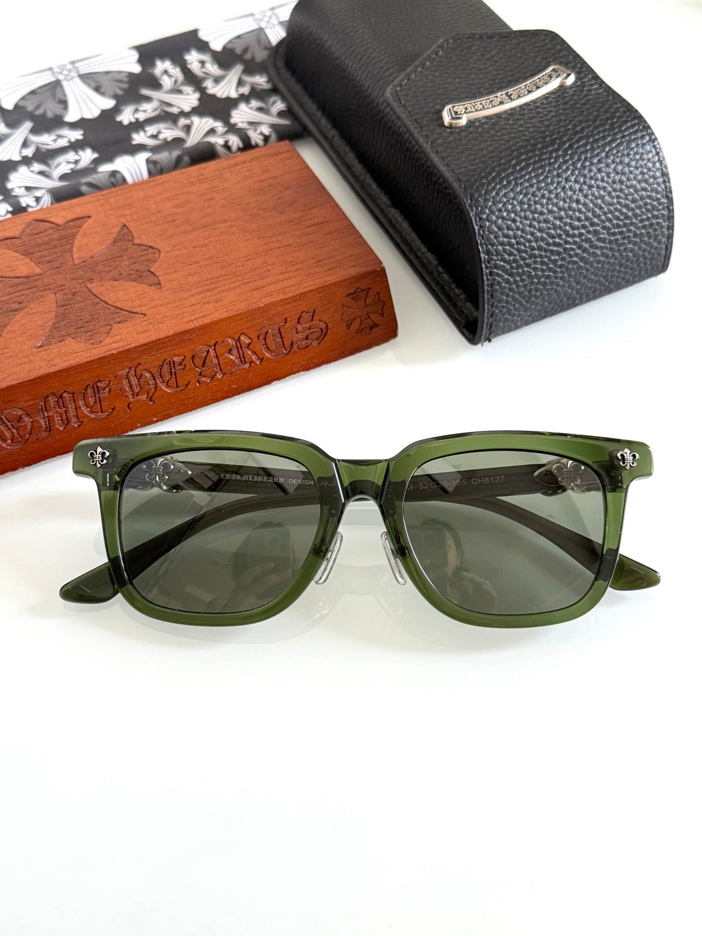 Inspired Chrome Hearts CH8127 – Thick Acetate Square Sunglasses (1:1 Mirror Quality)