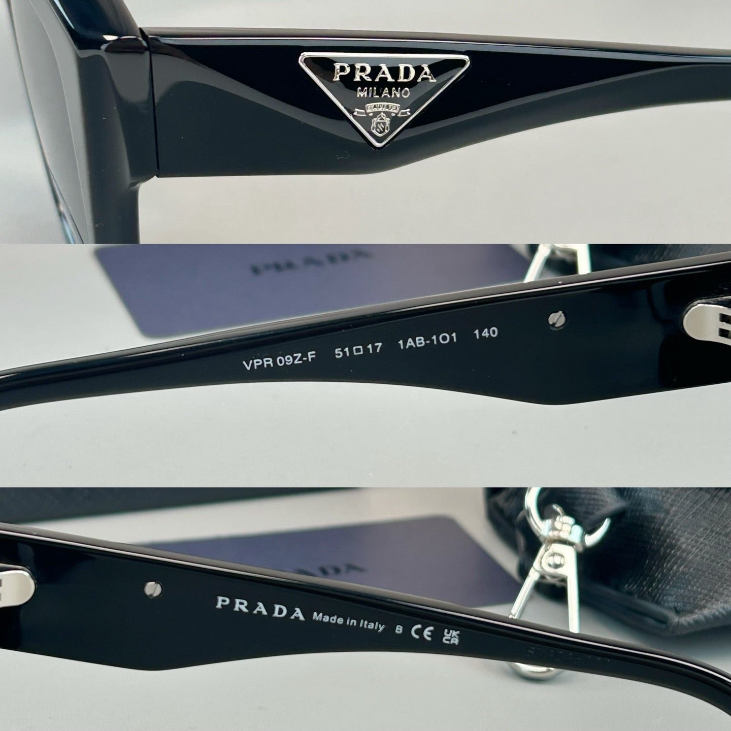 Inspired Prada VPR09Z – Triangle-Temple Geometric Butterfly Sunglasses (1:1 Mirror Quality)