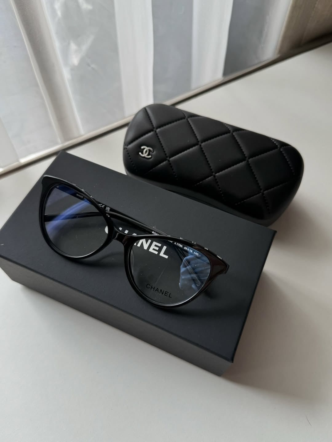Inspired Chanel 3393 – Oversized Cat-Eye Eyeglasses (1:1 Mirror Quality)