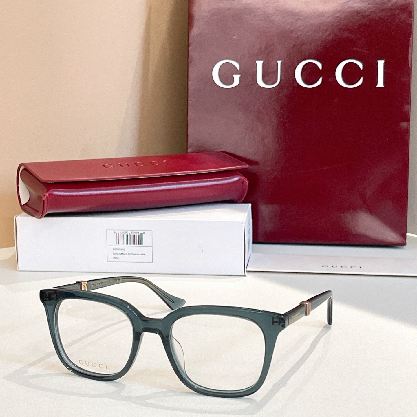Gucci Inspired GG1497O Optical Glasses – Cat-Eye Acetate Frame