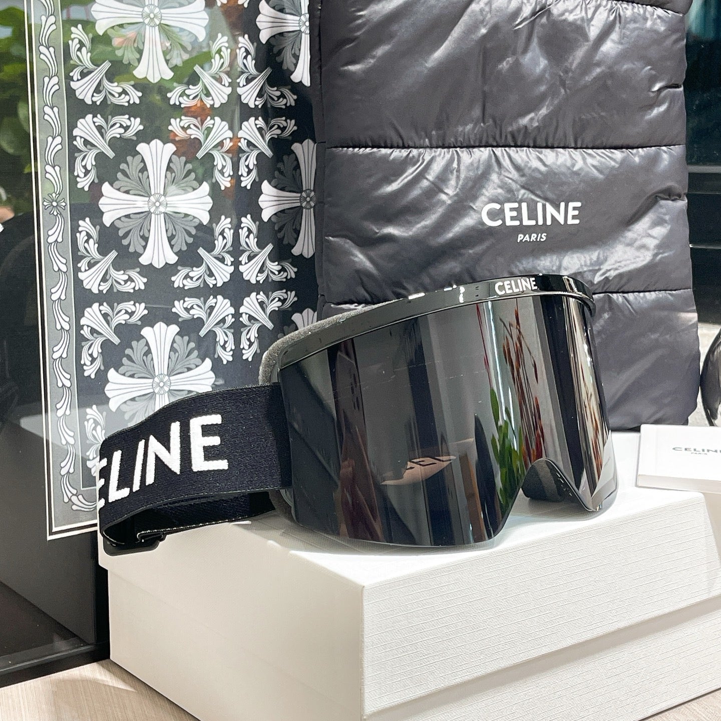 Inspired Celine Ski Goggles – Oversized Shield Design (Unisex)