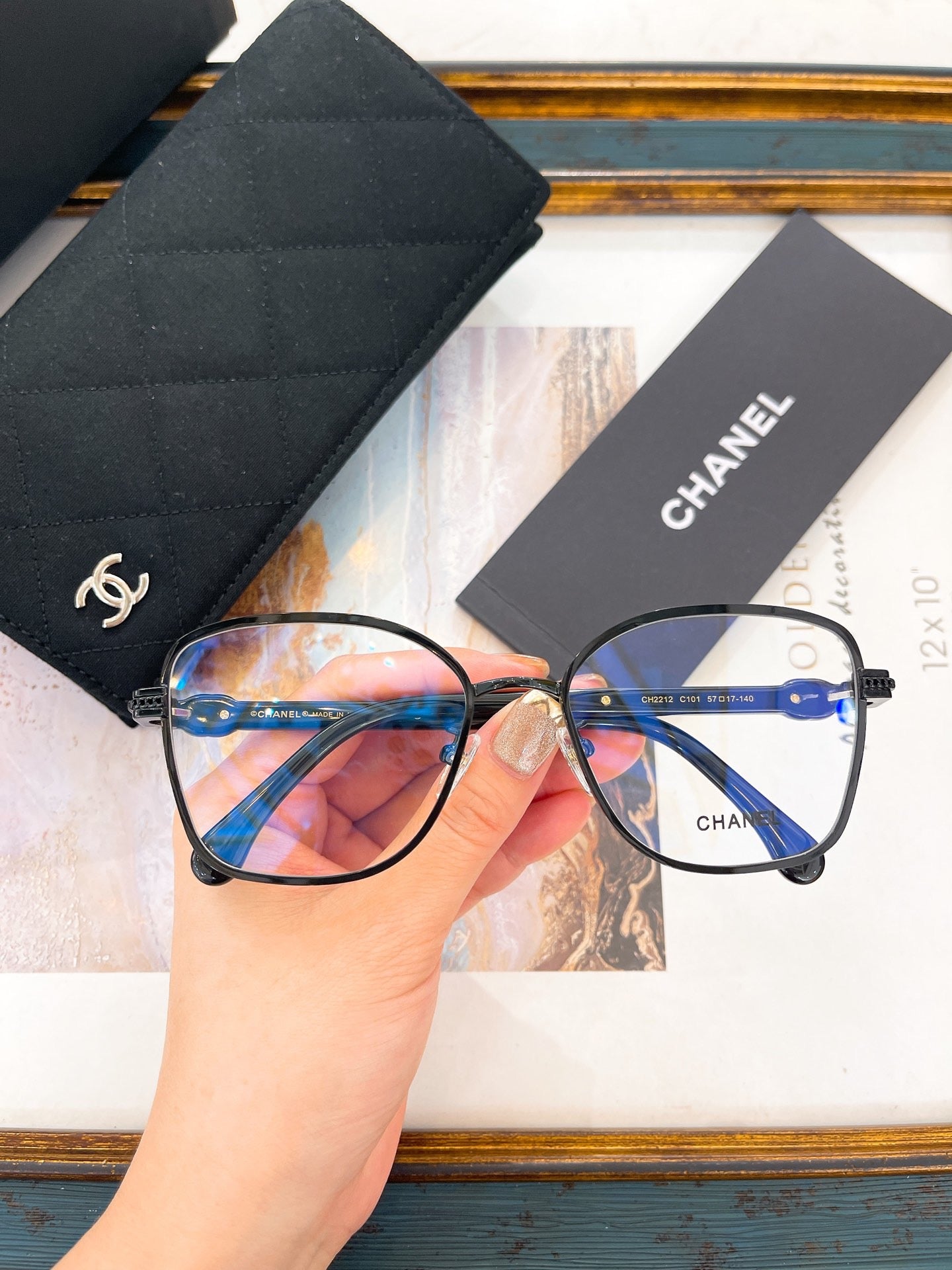 Inspired Chanel CH2212 – Oversized Square Eyeglasses (1:1 Mirror Quality)
