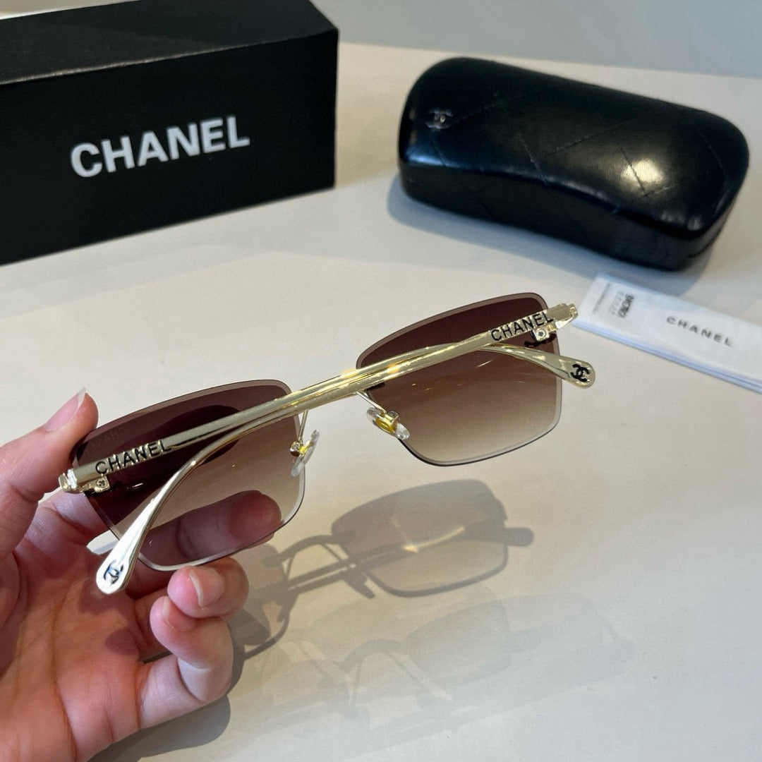 Inspired Chanel 6B073 – Rimless Gradient Square Sunglasses (1:1 Mirror Quality)