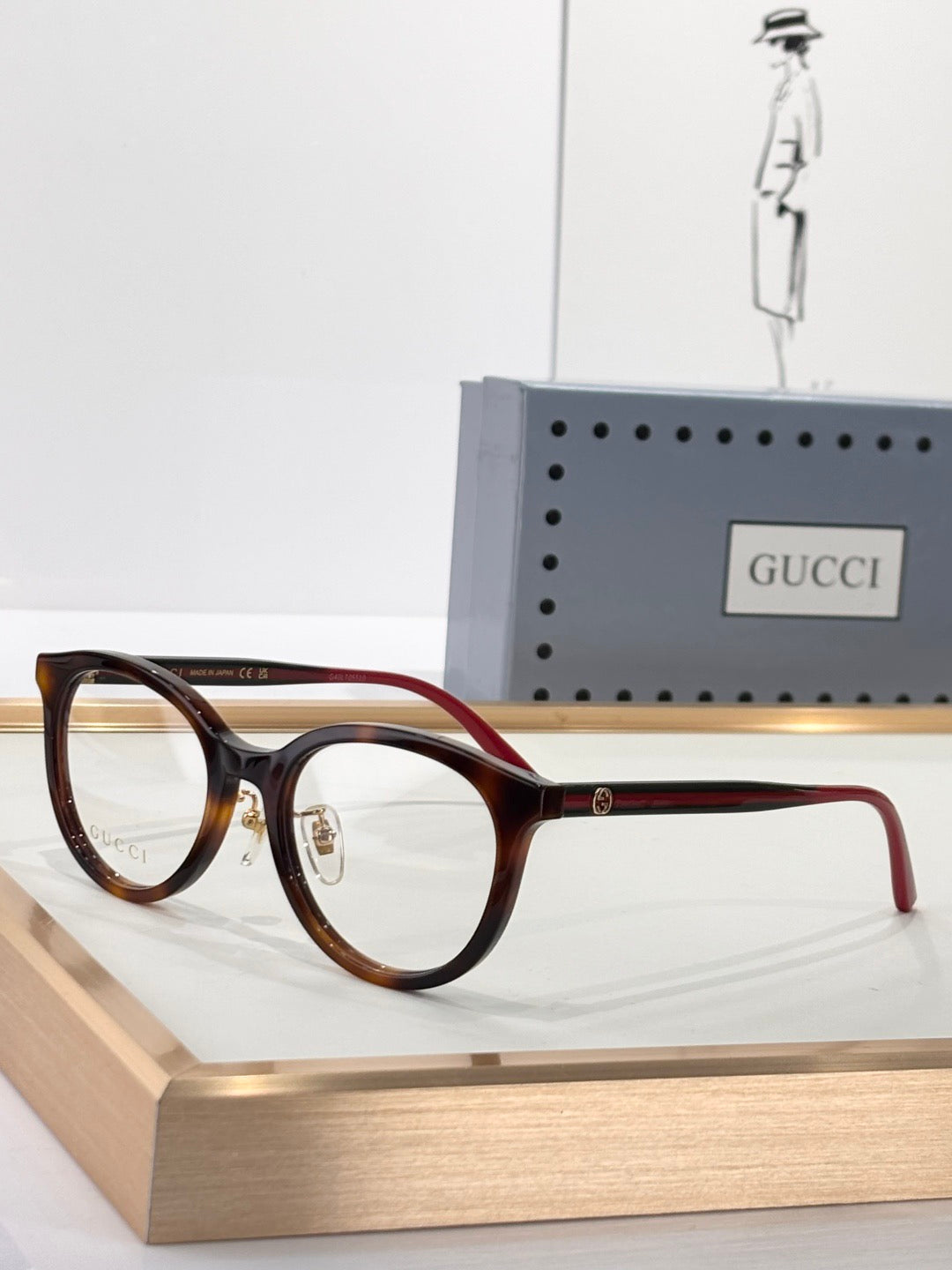 GG1867OK -Gucci Inspired Optical Glasses – Classic Round Acetate Frame