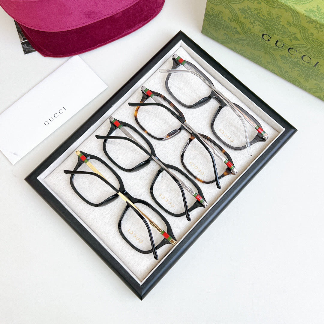Gucci Inspired GG1891O Optical Glasses – Rectangular Acetate–Metal Frame