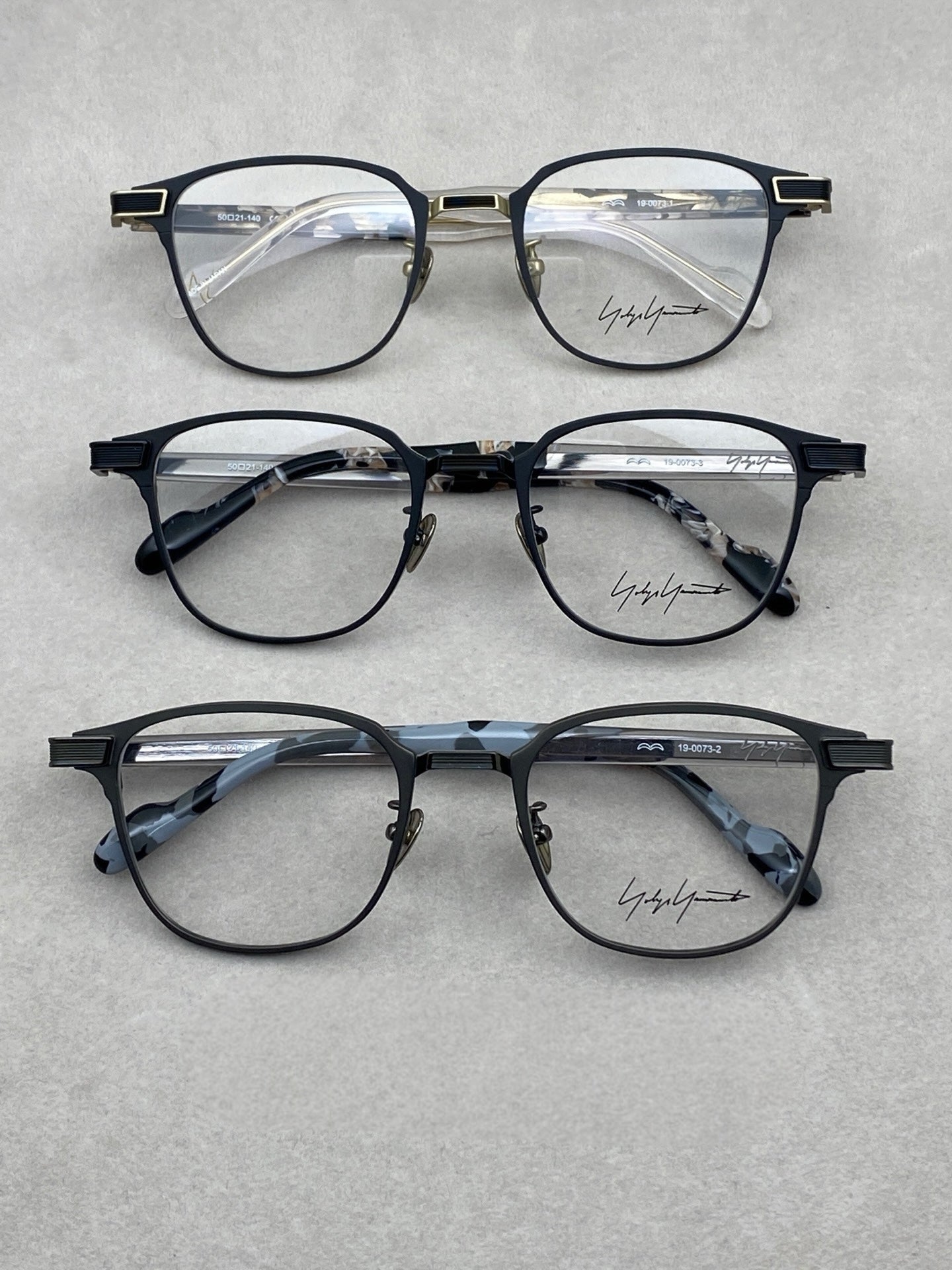 19-0073 Titanium Eyeglasses -Inspired Yohji Yamamoto