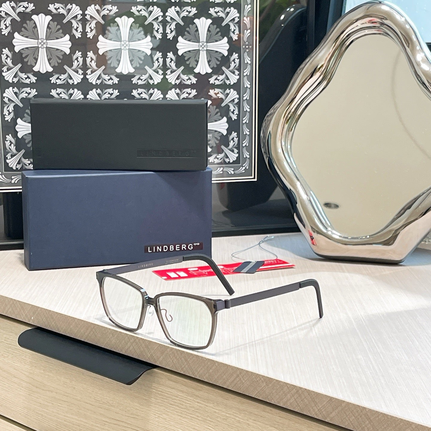 Inspired Lindberg 1264 – Rectangular Titanium Eyeglasses (1:1 Mirror Quality)