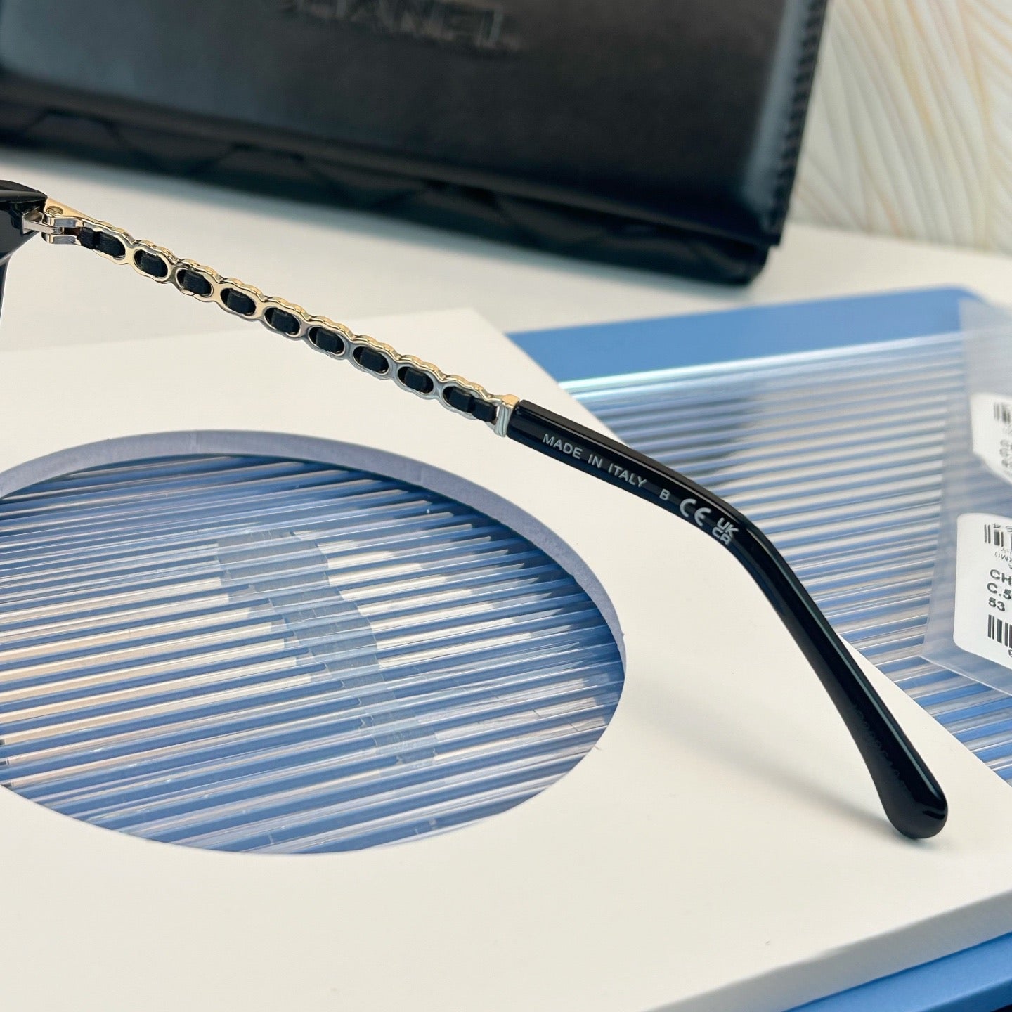 Inspired Chanel CH3495 – Vintage Cat-Eye Eyeglasses with Chain Detail (1:1 Mirror Quality)