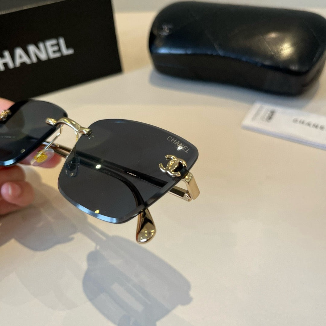 Inspired Chanel 6B073 – Rimless Square Sunglasses (1:1 Mirror Quality)