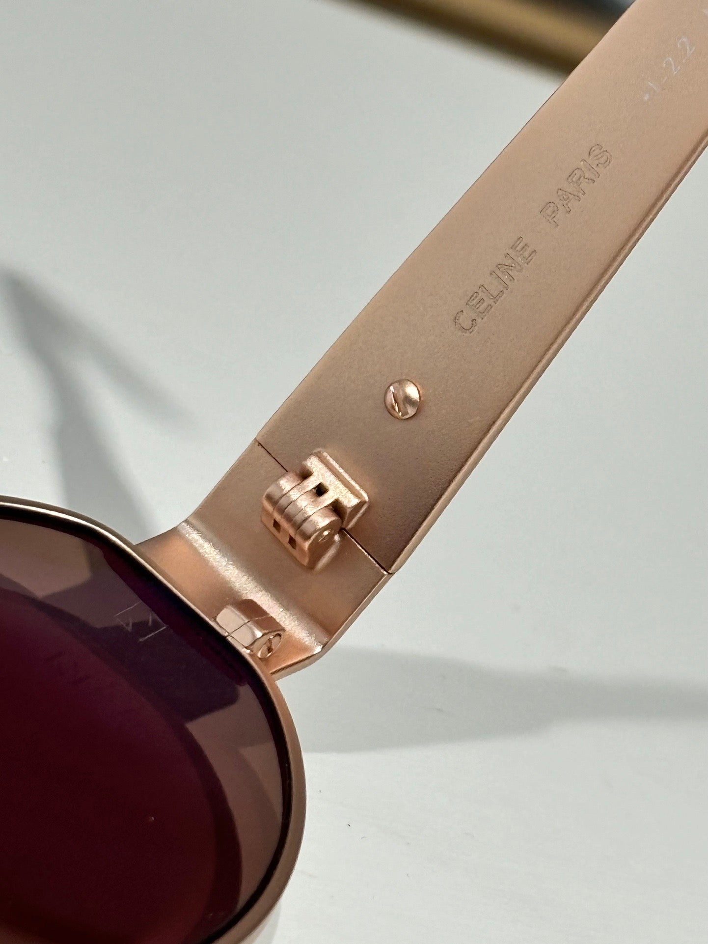Inspired CELINE CL40235 – Rose Gold Metal Sunglasses (1:1 Mirror Quality)