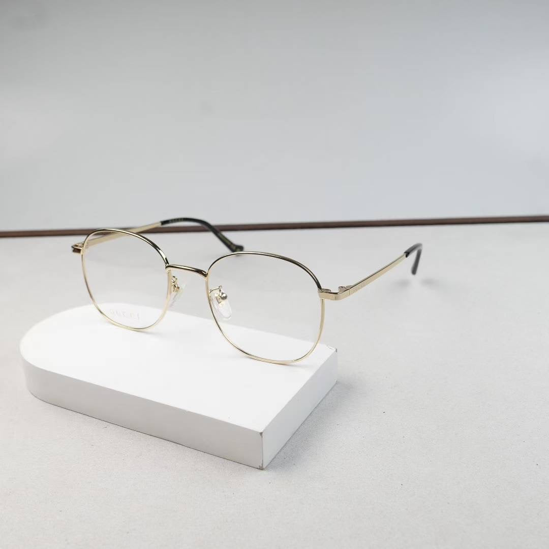 GG1469OA Inspired Square Metal Optical Glasses – Lightweight Aviator Style